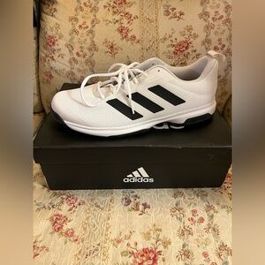 Sold FB! Adidas Men's White and Black Sneakers NWT/Game Spec Athletic